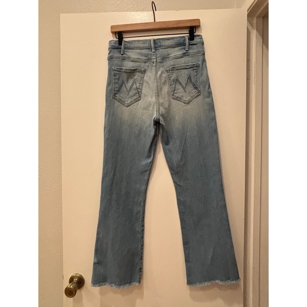 Mother The Hustler Superior Ankle Fray Au Revoir Light Wash Sz 29 High Rise - Picture 2 of 9